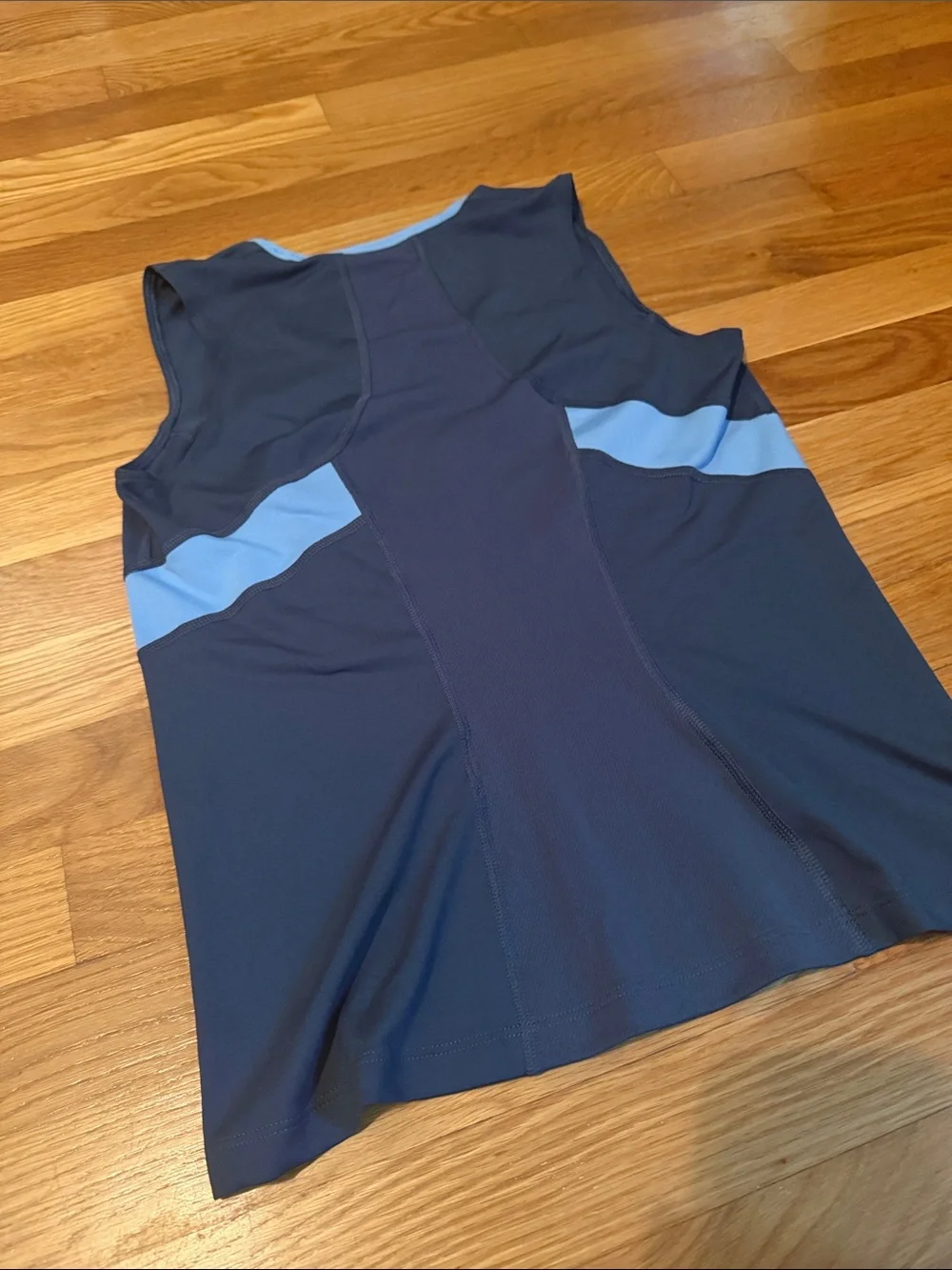 Nike Navy and Light Blue Dri-FIT Women's Tank
